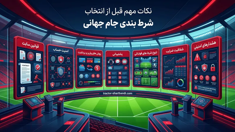 نکات مهم قبل از انتخاب سایت شرط بندی جام جهانی