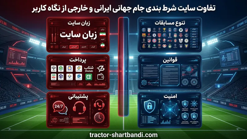 تفاوت سایت شرط بندی جام جهانی ایرانی و خارجی از نگاه کاربر