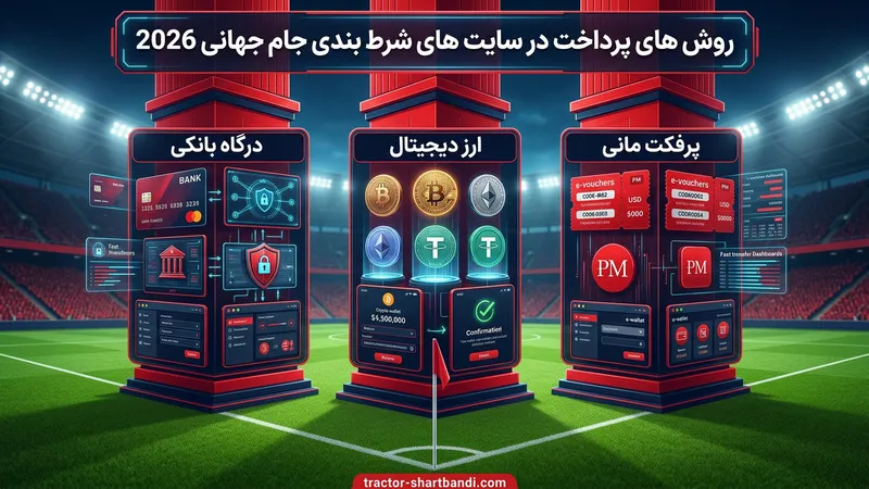 روش های پرداخت در سایت های شرط بندی جام جهانی 2026