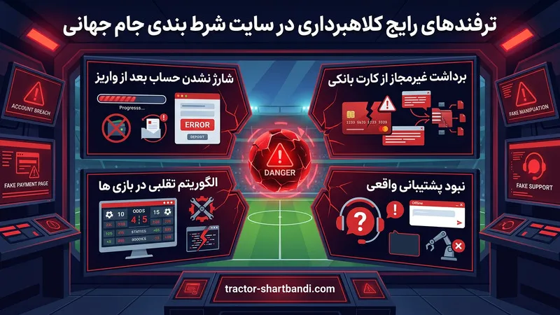 ترفندهای رایج کلاهبرداری در سایت شرط بندی جام جهانی